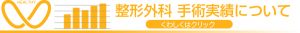 渡辺病院の整形外科手術実績