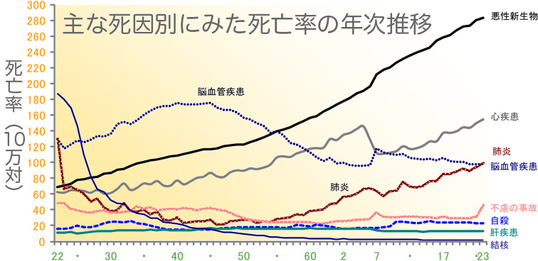 死亡率年次推移